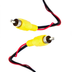 Cinchkabel 10 Meter - Universelles Cinch Rückfahrkamera Anschlusskabel mit integrierter Steuerleitung