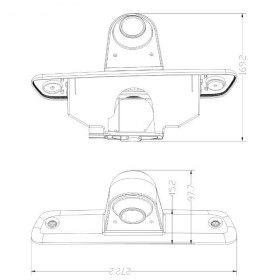 AMPIRE Rückfahrkamera für Peugeot Expert, Citroen Jumpy, Toyota ProAce 2007-16