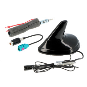 Shark Antenne AM/FM DIN(male)-FAKRA(female) aktiv Piano...