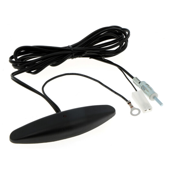 Glasklebe Antenne AM/FM aktiv DIN Stecker