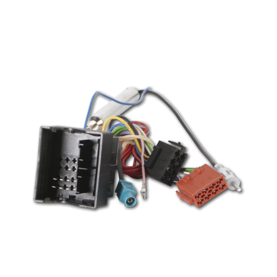 Radioadapter SEAT, SKODA, VW mit Quadlockstecker + Phantomadapter - DIN