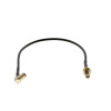 Antennenkabel SMB 90Grad Winkelstecker - SMA(F) 19cm Kabel