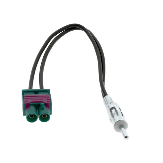 Antennenkabel DOPPEL FAKRA(M) - DIN mit 19 cm Kabel