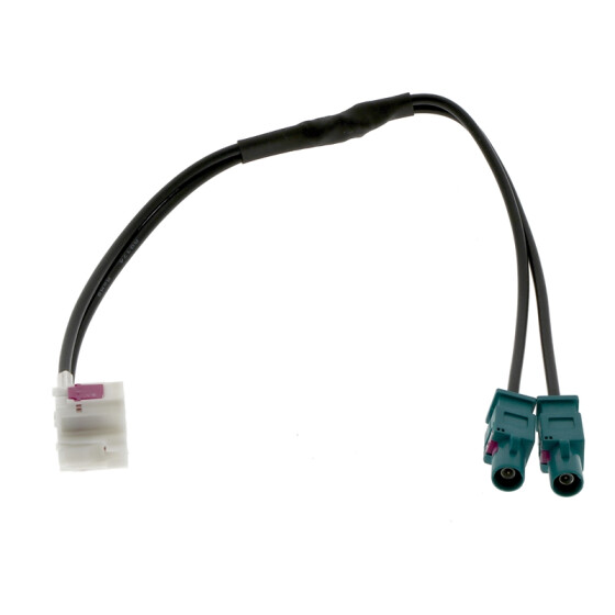 Antennenadapter mit 90 Grad Doppel FAKRA(F) - 1 x FAKRA(M) mit 19 cm Kabel