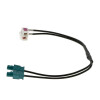 Antennenadapter mit 90 Grad Doppel FAKRA(F) - 1 x FAKRA(M) mit 19 cm Kabel