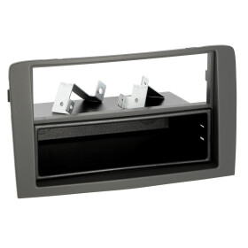 Radioblende FIAT Idea 2003-11 2DIN mit Fach grau