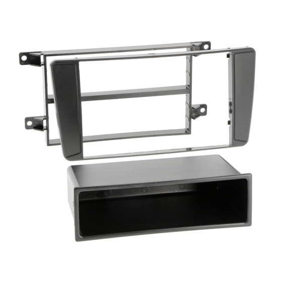 Radioblende SKODA Octavia 04-13, Yeti 09-17 2DIN mit Fach schwarz