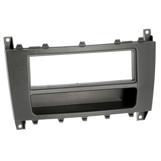 Radioblende MERCEDES C-Klasse(W203) 04-07, CLK(W209) 04-06 2DIN+Fach schwarz