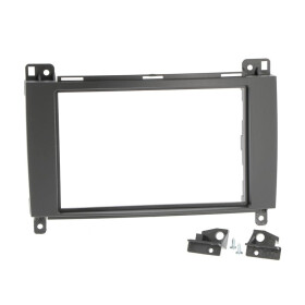 Radioblende MERCEDES A(W169),B(W245),Sprinter,Vito,Viano,VW Crafter 2DIN schwarz