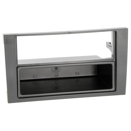 Radioblende AUDI A4 B6 (8E) ab 2002-06 2DIN mit Fach schwarz