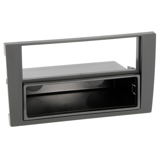 Radioblende AUDI A4 B6, B7 (8E), SEAT EXEO ab 2009 2DIN mit Fach schwarz