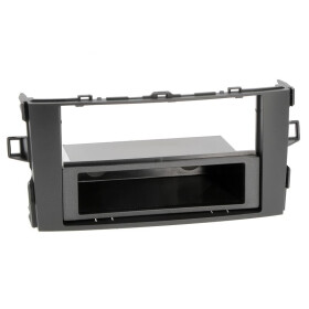 Radioblende TOYOTA Auris ab 2007-12 2DIN mit Fach black