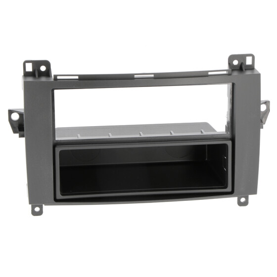 Radioblende MERCEDES A(W169),B(W245),Sprinter,Vito,Viano,VW Crafter 2DIN+Fach sw