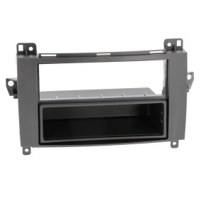 Radioblende MERCEDES A(W169),B(W245),Sprinter,Vito,Viano,VW Crafter 2DIN+Fach sw