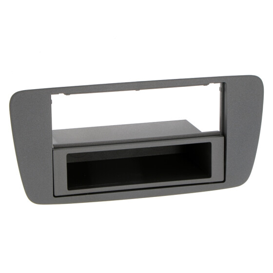 Radioblende SEAT Ibiza 2008-13 2DIN mit Fach, Fach+Blende Azabacheschwarz (AL6)