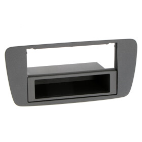 ab 2008 *azabache schwarz* Doppel-DIN Radioblende für Seat Ibiza Bj 