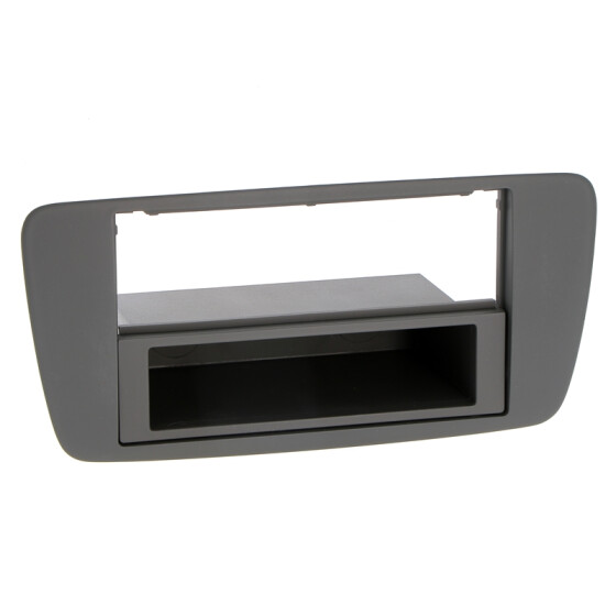 Radioblende SEAT Ibiza 2008-13 2DIN mit Fach, Fach+Blende  Nitschwarz (AN1)