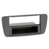 Radioblende SEAT Ibiza 2008-13 2DIN mit Fach, Fach+Blende  Nitschwarz (AN1)