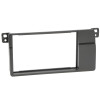 Radioblende BMW 3er(E46) 1998-07 2DIN schwarz versetzt