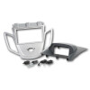 Radioblende FORD Fiesta ab 2008 2DIN silber Display grau