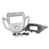 Radioblende FORD Fiesta ab 2008 2DIN silber Display grau