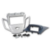 Radioblende FORD Fiesta ab 2008 2DIN silber Display blau