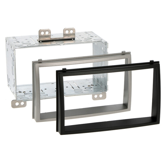 Radioblende HYUNDAI i20 2008-12 2DIN schwarz+silber