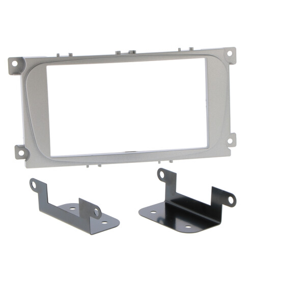 Radioblende FORD Focus, Mondeo, S-MAX, Galaxy, Transit Connect 2DIN silber