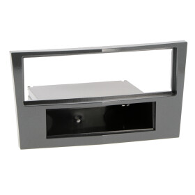 Radioblende OPEL Corsa D ab 2011 1DIN grey metal highgloss