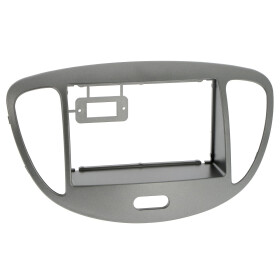 Radioblende HYUNDAI i10 2008-13 2DIN  silber