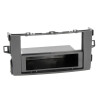 Radioblende TOYOTA Auris ab 2007-12 2DIN mit Fach dark grey metallic