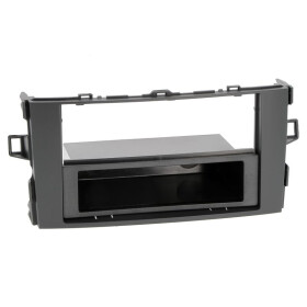Radioblende TOYOTA Auris ab 2007-12 2DIN mit Fach dark grey