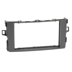 Radioblende TOYOTA Auris ab 2007-12 2DIN dark grey metallic