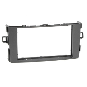 Radioblende TOYOTA Auris ab 2007-12 2DIN dark grey metallic