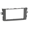 Radioblende TOYOTA Auris ab 2007-12 2DIN dark grey metallic