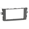Radioblende TOYOTA Auris ab 2007-12 2DIN dark grey metallic