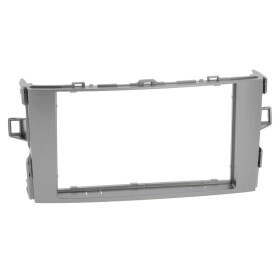 Radioblende TOYOTA Auris ab 2007-12 2DIN grey metalic