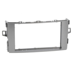 Radioblende TOYOTA Auris ab 2007-12 2DIN grey metalic