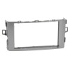 Radioblende TOYOTA Auris ab 2007-12 2DIN grey metalic