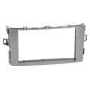 Radioblende TOYOTA Auris ab 2007-12 2DIN grey metalic