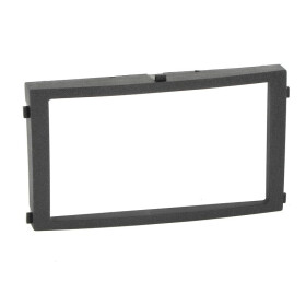 Radioblende SSANGYONG Rexton II ab 2006-13 2DIN schwarz matt metal Installer Kit