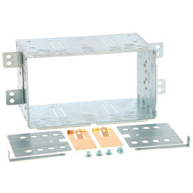 Radioblende SSANGYONG Rexton II ab 2006-13 2DIN schwarz matt metal Installer Kit