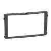 Radioblende SSANGYONG Rexton II ab 2006-13 2DIN schwarz matt metal Installer Kit