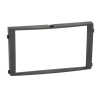 Radioblende SSANGYONG Rexton II ab 2006-13 2DIN schwarz matt metal Installer Kit