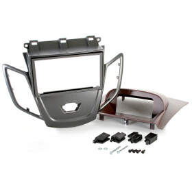 Radioblende FORD Fiesta ab 2008 2DIN graumetal Display...
