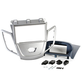 Radioblende FORD Fiesta ab 2008 2DIN silber matt Display...