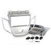 Radioblende FORD Fiesta ab 2008 2DIN silber matt Display grau