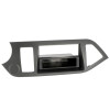 Radioblende KIA Picanto (TA) ab 2011 2DIN mit Fach anthracite metallic
