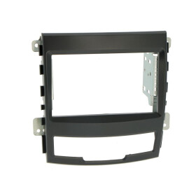 Radioblende SSANGYONG Korando (CK) ab 2010-13 2DIN schwarz Installer Kit
