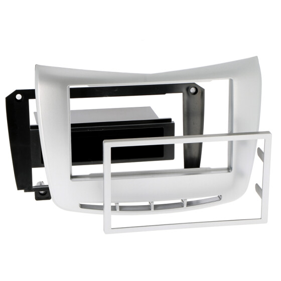 Radioblende LANCIA Delta (844) ab 2008-14 2DIN silber